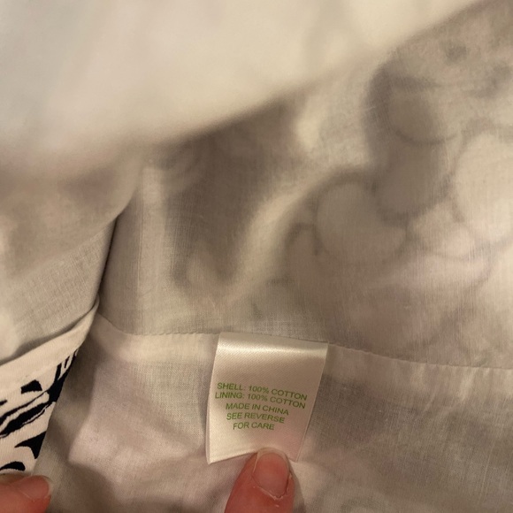 EUC Lilly Pulitzer Tail Lights True Navy Georgie Wrap Skirt - Picture 7 of 8